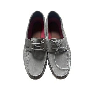 Section X Mens Grey Suede Moc Toe Loafers Size 12 M 541SX0011 Made in Brazil